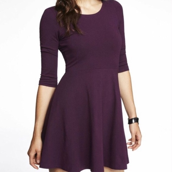 Express purple skater dress